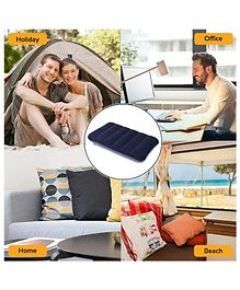 Sanjary Travel Camping Pillow Head Rest Inflatable Cushion Rectangle Comfort  -Color & Design May Vary