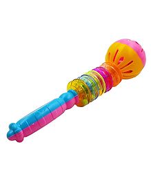 Sanjary Plastic Rattle Toy with Crinkling Sound, Lights Toy  for kid -Color & Design May Vary