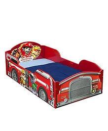 Paw Patrol Wood Toddler Bed - Red & Blue