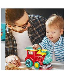 Sanjary Battery Operated Train with Light Sound & Bubbles Toy for Kids - Color & Design May Vary