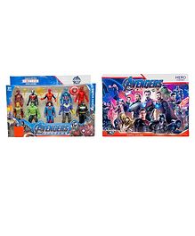 Sanjary Avengers Super Hero Action Figure Toy Set of 10-Color & Design May Vary