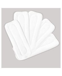 Sparkle Joy Reusable Diaper Insert Pack of 5 - White