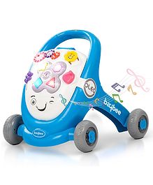 Baybee Oleo Baby Activity Walker for Kids, Baby Walker for Toddlers with Music, LED Light, Rotating Gears & Easy Girp Push Handle (Blue)