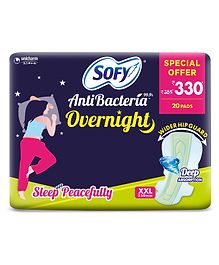 Sofy Antibacteria  Overnight Sanitary Pads XXL - 20 Pieces