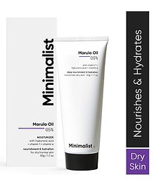 Minimalist 5% Marula Oil Face Moisturizer with Hyaluronic Acid For Nourishment - 50 g