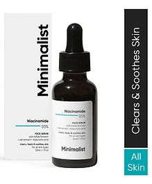 Minimalist 5% Niacinamide Face Serum With Bifida Ferment & Oat Extract For Healing & Soothing Skin - 30 ml