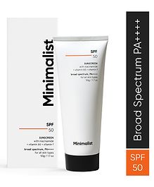 Minimalist SPF 50 Sunscreen with Multi-Vitamin - 50 g