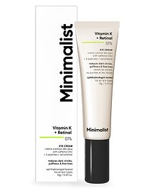 Minimalist Vitamin K + Retinal 1% Eye Cream - 14 g