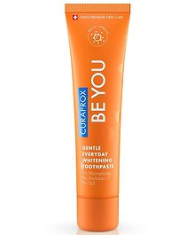 Curaprox BeYou Toothpaste 60ml - Gentle Everyday Whitening Toothpaste - SLS Free Microplastic Free Triclosan Free Fluoride Toothpaste (Orange)