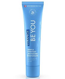 Curaprox BeYou Toothpaste 60 ml - Gentle Everyday Whitening Toothpaste - SLS Free Microplastic Free Triclosan Free Fluoride Toothpaste (Blue)