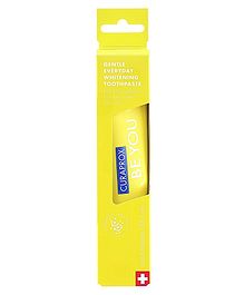 Curaprox BeYou Toothpaste 60 ml - Gentle Everyday Whitening Toothpaste - SLS Free Microplastic Free Triclosan Free Fluoride Toothpaste (Yellow)