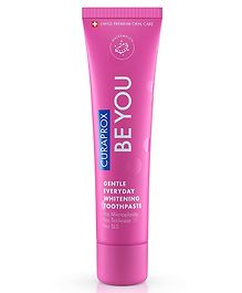 Curaprox BeYou Toothpaste 60 ml - Gentle Everyday Whitening Toothpaste - SLS Free Microplastic Free Triclosan Free Fluoride Toothpaste (Pink)