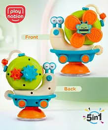 Play Nation Premium 5 in 1 Colorful Power
                        Windmill Snail Toy| 5 Play modes Convertible
                        Push & Go Gifting Toy for 1-3 Years Kids
                        |Improves Fine Motor Skills and Hand Eye
                        Co-ordinations| BIS Certified
