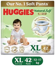 Huggies Natural Soft Premium Baby Diaper Pants Extra Large - 42 Pieces