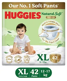 Huggies Natural Soft Premium Baby Diaper
                        Pants Extra Large - 42 Pieces