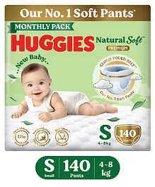 Huggies Natural Soft Premium Baby Diaper
                        Pants Small - 140 Pieces