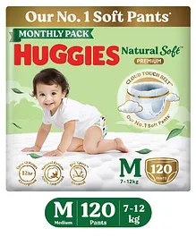 Huggies Natural Soft Premium Baby Diaper
                        Pants Medium - 120 Pieces