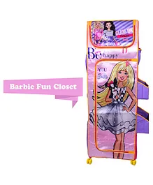 Barbie Fun Closet 5 Shelf Folding Wardrobe - Purple (Print May Vary)