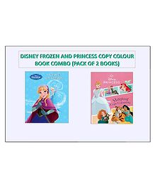 Disney Frozen Icetastic Copy Colouring & Disney Princess Magical Copy Colouring Pack of 2 - English