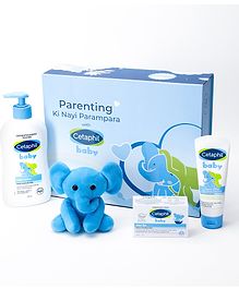 Cetaphil Baby Gift Box With Mild Soap Bar Daily Lotion & Diaper Cream - 145 g & 400 ml