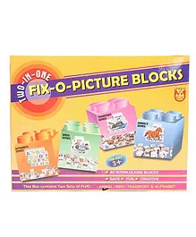 Unique Fixo Picture Blocks 2 in 1 - Multicolor