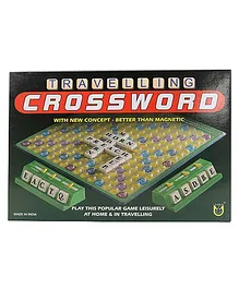Unique 4 Player Travelling Crossword Game - Multicolour
