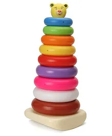 Fair Teddy Ring Set Jumbo 9 rings - Multicolour