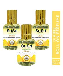 Sri Sri Tattva Aroma Divine - Roll On Perfume -  10ml x Pack of 3