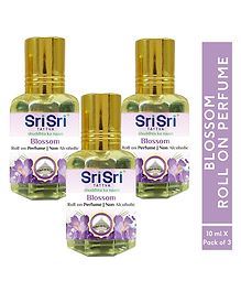 Sri Sri Tattva Aroma Blossom - Roll On Perfume -  10ml x Pack of 3