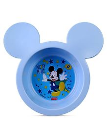 Babyhug Disney Mickey Print Round Bowl Blue -  350 ml