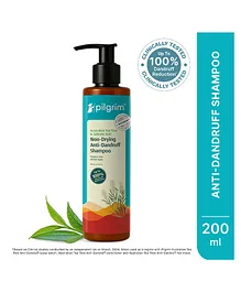 Pilgrim Australian Tea Tree Non-Drying Anti-Dandruff Shampoo 200 ml | Removes Dandruff from Source | Helps with Itching Irritation | Strong & Smooth H