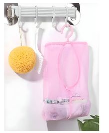 SCHOOLISH Hanging Storage Mesh Bag Storage Pouch- Pack of 1 Color May Vary