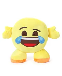 My Baby Excels Standing Emoji Feeling Joy Cushion Yellow - 30 cm