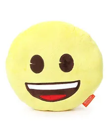 My Baby Excels Emoji Grinning Cushion Yellow - 30 cm