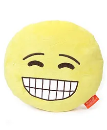 My Baby Excels Emoji Grinning Cushion Yellow - 30 cm