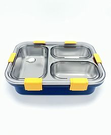 Sanjary Little Osaka Stainless Steel Lunch Box With Spoon ,Fork & Chopstick  - 750 ml - Color & Design May Vary