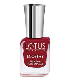 Lotus Makeup Ecostay Nail Enamel - Maroon (10 ml)