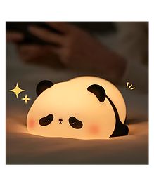 Flaze lying flat panda night light panda sleep lamp animal lamp Cute Light Up Panda silicone LED Nightlight for Creative Gift- PACK OF 1 (COLOR MAY VARY )