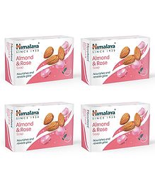 Himalaya Almond & Rose Soap Pack of 4- 125 g each