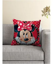 Disney By Athom Living Minnie Mouse Printed Cushion Cover - Red