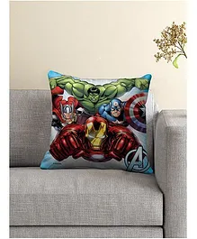 Marvel By Athom Living Avengers Printed Cushion Cover - Red Green