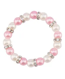 Daizy Shimmer Girls Bracelet - Pink & White