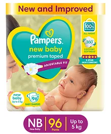 Pampers Active Baby Taped Style Diaper
                        Pants (New Born XS) - 96 Pieces
