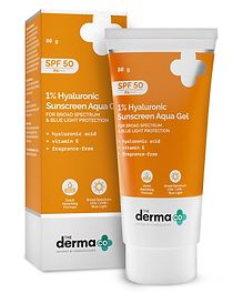 The Derma Co 1% Hyaluronic Sunscreen Aqua Gel With SPF 50 PA++ - 80 g