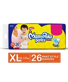 MamyPoko Pants Pant-Style Diaper- Standard- 26 pieces- Extra Large (XL) Size