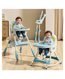R for Rabbit Sugar Doodle Plus High Chair
                        for Baby 3-in-1 Convertible Rocking Chair, Smart
                        & Compact Fold with Dual Detachable Meal
                        Tray for 0.6 to 5 Years Kids |(Lake Blue)