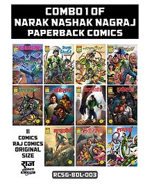 Raj Comics Bundle 1 of Narak Nashak Nagraj Paperback Comics - Hindi