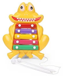 Prime Creations Pull Along Frog Xylophone - Yellow