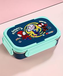 Cello Kidzbee Nebula Web Warriors Stainless Steel Lunch box - Blue