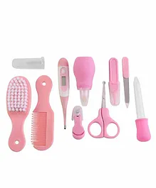 Syga Grooming Kit With Thermometer Pack of 10 - Pink